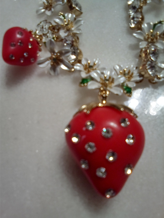Betsey Johnson Other - Betsey Johnson Strawberry Necklace